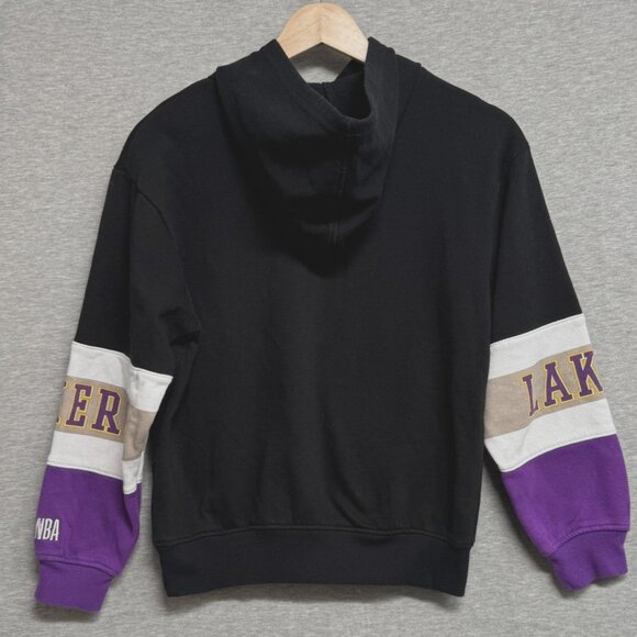 Los Angeles Lakers NBA Colorblock Hoodie Logo Sleeve Design Youth 10-12 - Picture 6 of 9